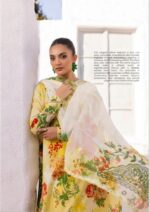 Lawn dress with chiffon Dopatta - Lemon Yellow - Image 3