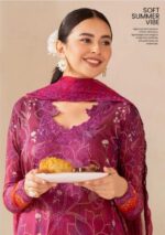 3ps-Unstiched pakistani lawn dress - Image 2
