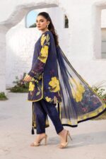 Lawn dress with Cationic chiffon Dopatta - - Image 5