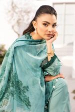 Lawn dress with Cationic chiffon Dopatta - - Image 2