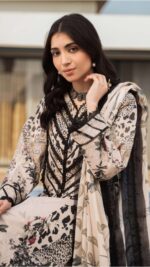 3ps-Unstiched pakistani lawn dress - Image 2