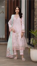 3ps-Unstiched pakistani lawn dress