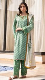 3ps-Unstiched pakistani lawn dress