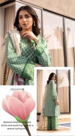 3ps-Unstiched pakistani lawn dress - Image 3