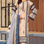 3ps-Unstiched pakistani lawn dress