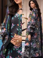 3ps-Unstiched pakistani lawn dress - Image 3