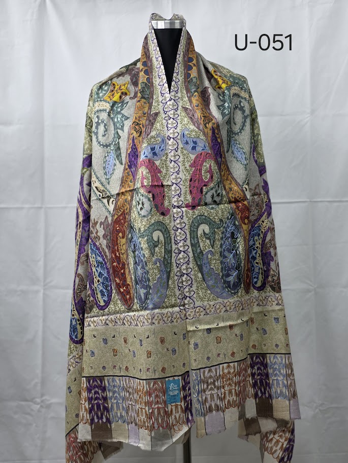 U-051 Kalamkari shawl (small) - Image 1