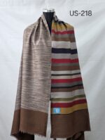 Fine wool stripe shawl