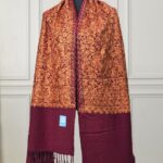 Embroidary work wool shawl