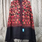 Embroidary work wool shawl