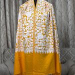 Embroidary work wool shawl