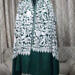 Embroidary work wool shawl