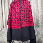 Embroidary work wool shawl