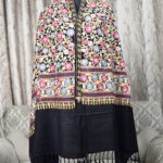 Embroidary work wool shawl