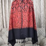 Embroidary work wool shawl