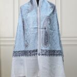 Embroidary work wool shawl